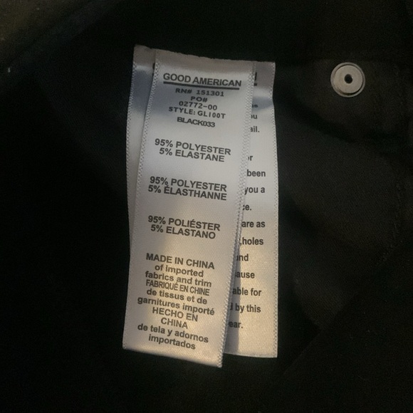 Good American Faux Suede Good Legs Crop Pants - Size 6 - Picture 3 of 10